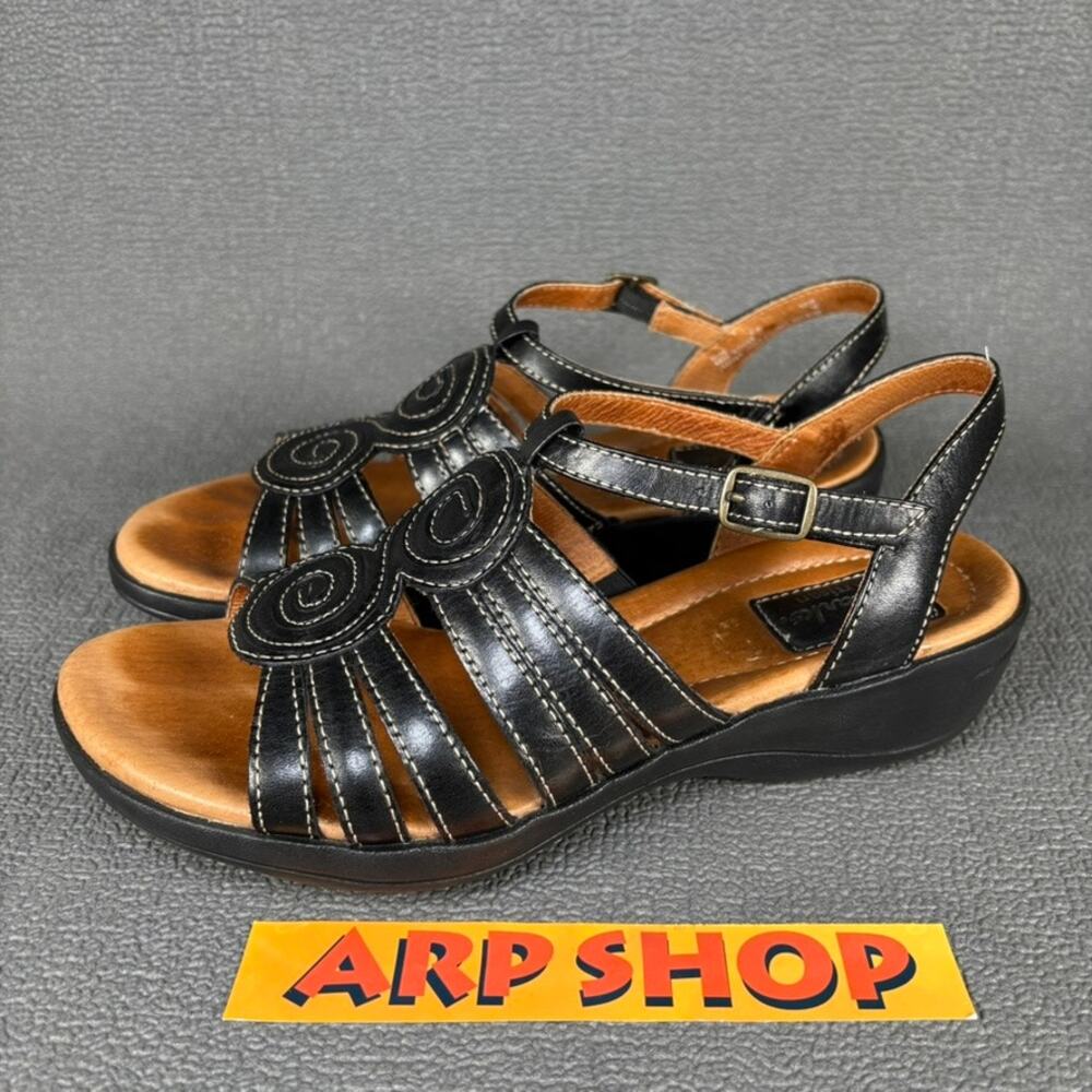 Clarks Artisan 85356 Size Women`s 6.5 Leather Swirl Sandals